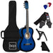 Beginner Acoustic Guitar Set w/ Case, Strap, Strings - 38in