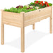 Raised Garden Bed, Elevated Wooden Planter Box w/ Foot Caps - 48x24x30in