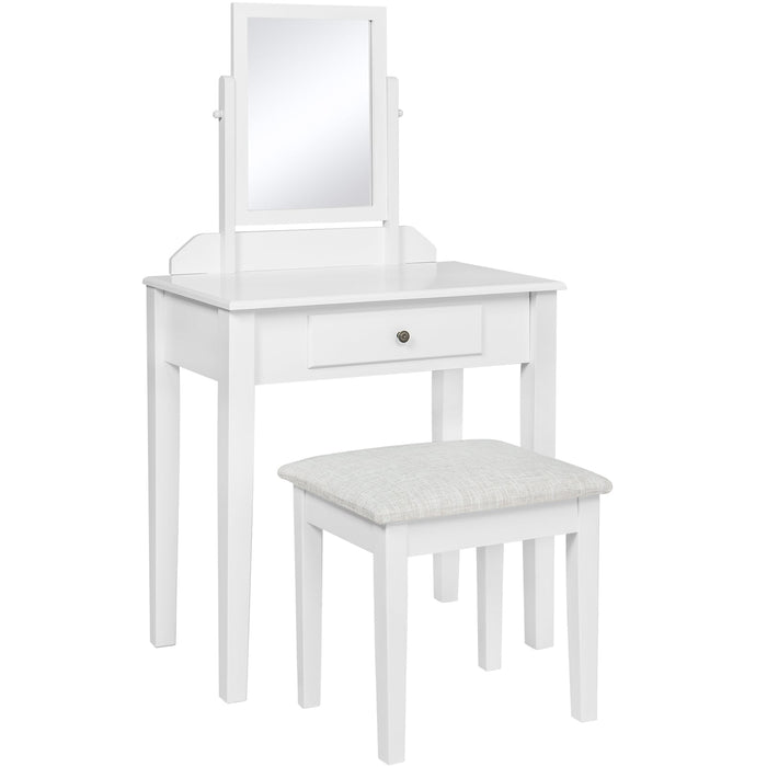 Bathroom Vanity Table Set w/ Stool