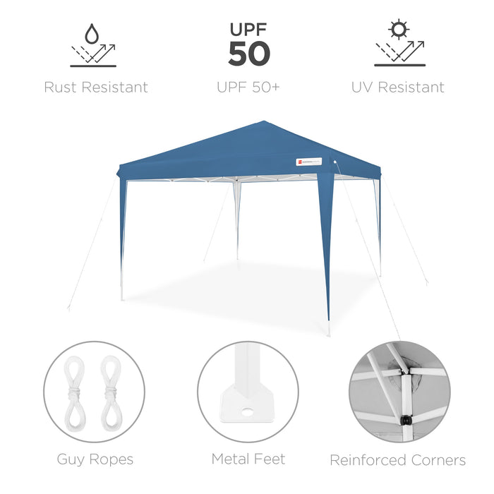 Outdoor Portable Pop Up Canopy Tent w/ Carrying Case, 10x10ft