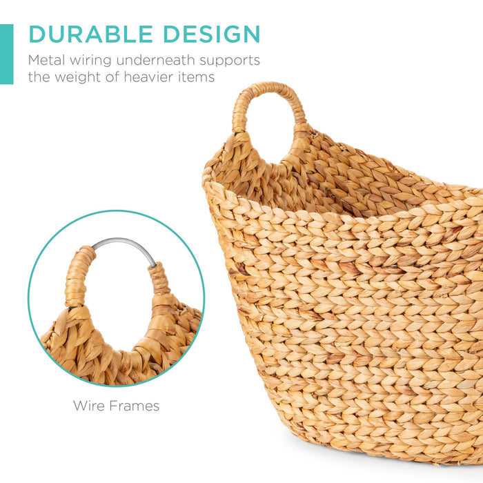 Large Multi-Purpose Seagrass Storage Basket w/ Handles