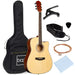 Full Size Beginner Acoustic Guitar Set with Case, Strap, Capo - 41in