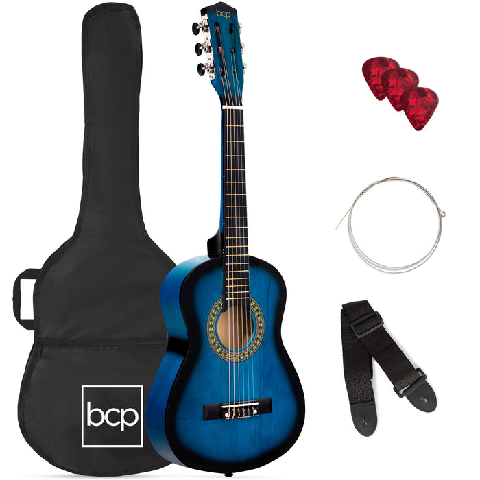 Kids Acoustic Guitar Beginner Starter Kit with Carrying Case - 30in