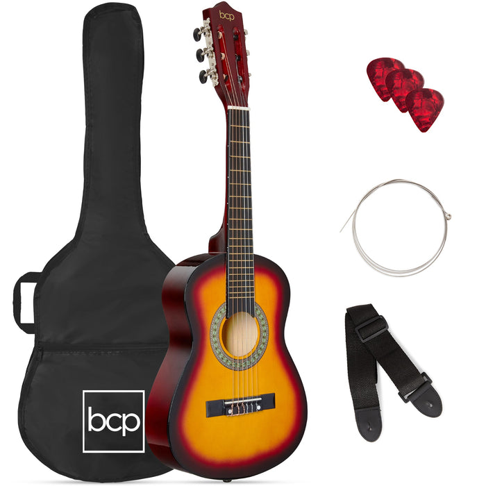 Kids Acoustic Guitar Beginner Starter Kit with Carrying Case - 30in