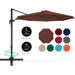 360-Degree Rotating Cantilever Offset Patio Umbrella w/ Tilt - 10ft