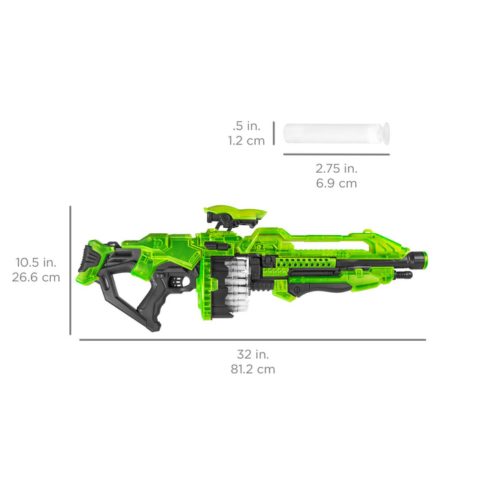 Jouet électrique Alien Blaster avec 40 fléchettes phosphorescentes