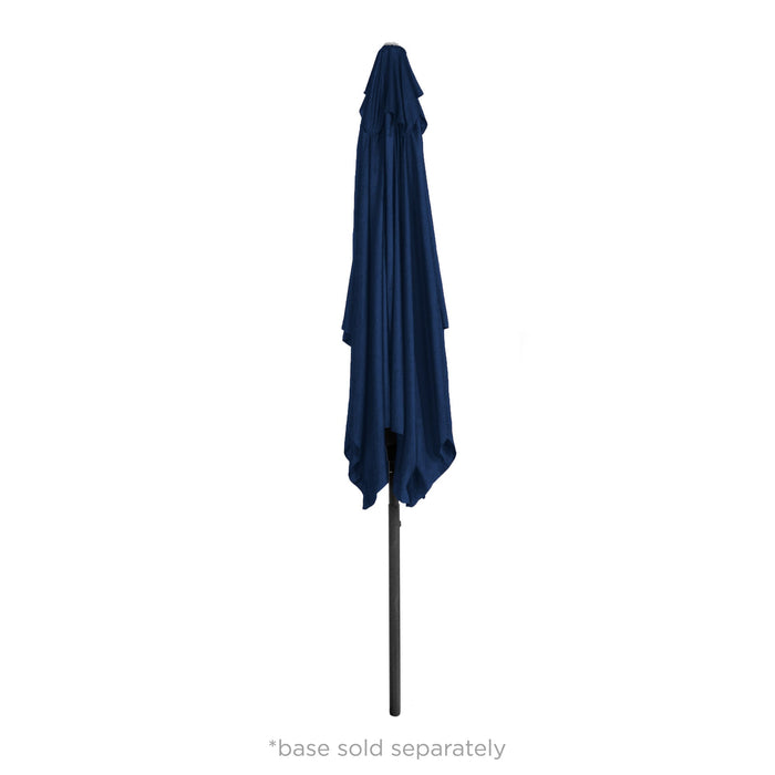 Rectangular Patio Umbrella w/ Easy Crank, UV-Resistant Fabric - 8x11ft