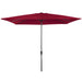 Rectangular Patio Umbrella w/ Easy Crank, UV-Resistant Fabric - 8x11ft