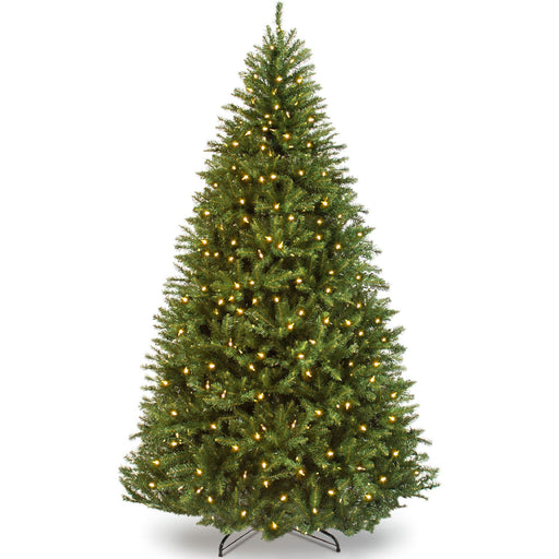 Pre-Lit Hinged Douglas Artificial Christmas Tree w/ Stand