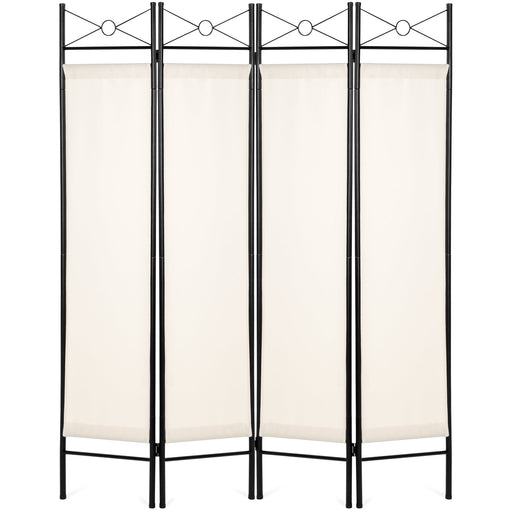 4-Panel Folding Privacy Screen Room Divider Decoration Accent, 6ft