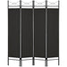 4-Panel Folding Privacy Screen Room Divider Decoration Accent, 6ft