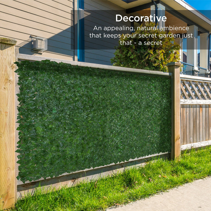 Outdoor Faux Ivy Privacy Screen Fence