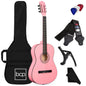 Beginner Acoustic Guitar Set w/ Case, Strap, Strings - 38in