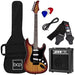 Beginner Electric Guitar Kit w/ Case, 10W Amp, Tremolo Bar - 39in