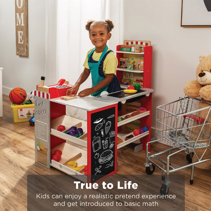 Ensemble de jouets de supermarché d'épicerie pour enfants avec accessoires