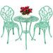 3-Piece Cast Aluminum Patio Bistro Furniture Set