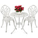 3-Piece Cast Aluminum Patio Bistro Furniture Set