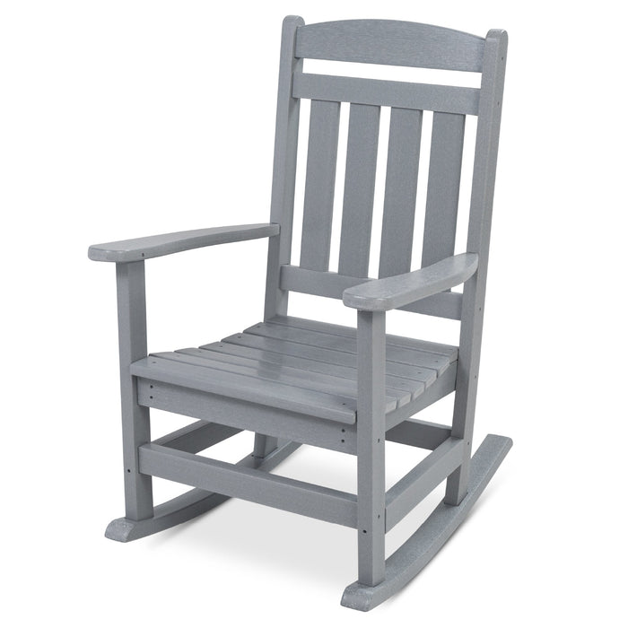 All-Weather Indoor Outdoor Porch Rocking Chair w/ 300lb Weight Capacity