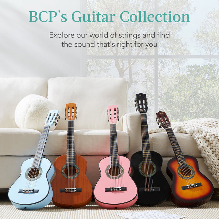 Kids Acoustic Guitar Beginner Starter Kit with Carrying Case - 30in