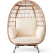 Wicker Egg Chair Oversized Indoor Outdoor Patio Lounger