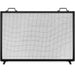 Single Panel Handcrafted Steel Mesh Fireplace Screen w/ Handles - 38x27in