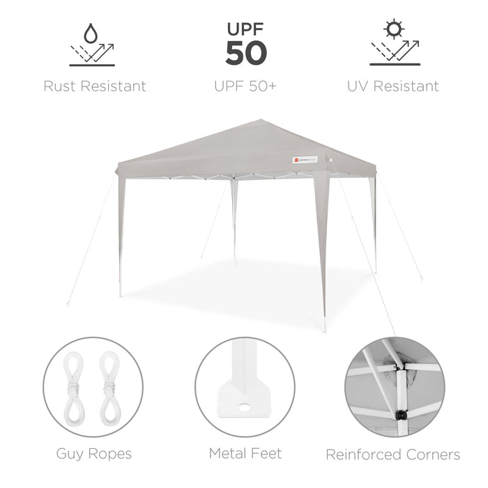 Outdoor Portable Pop Up Canopy Tent w/ Carrying Case, 10x10ft