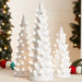 Set of 3 Pre-Lit Ceramic Tabletop Christmas Trees