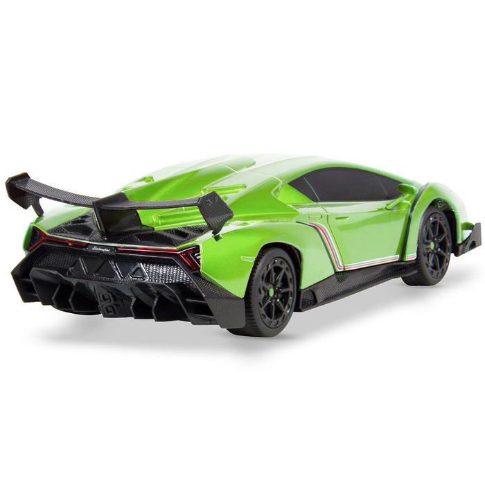 Voiture de course Lamborghini Veneno RC pour enfants 1/24 avec lumières et suspension à amortisseurs