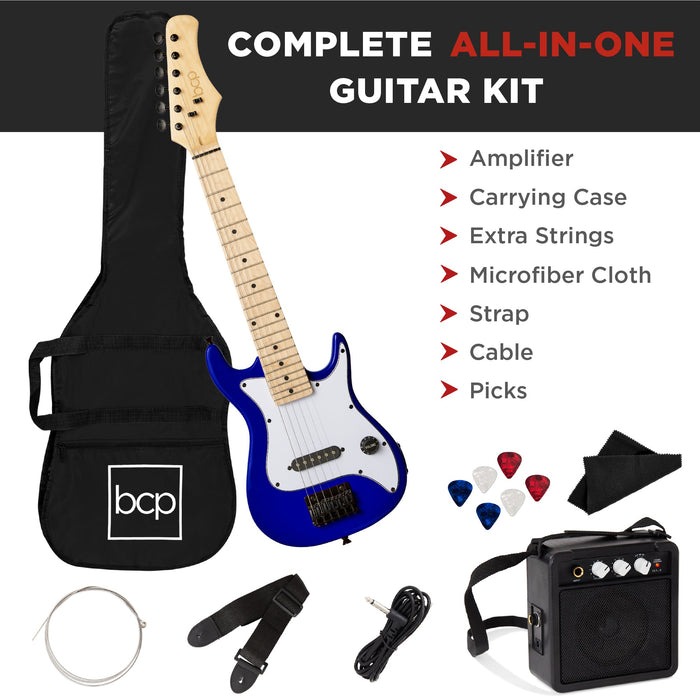 Kids Electric Guitar Beginner Starter Kit w/ 5W Amplifier - 30 in