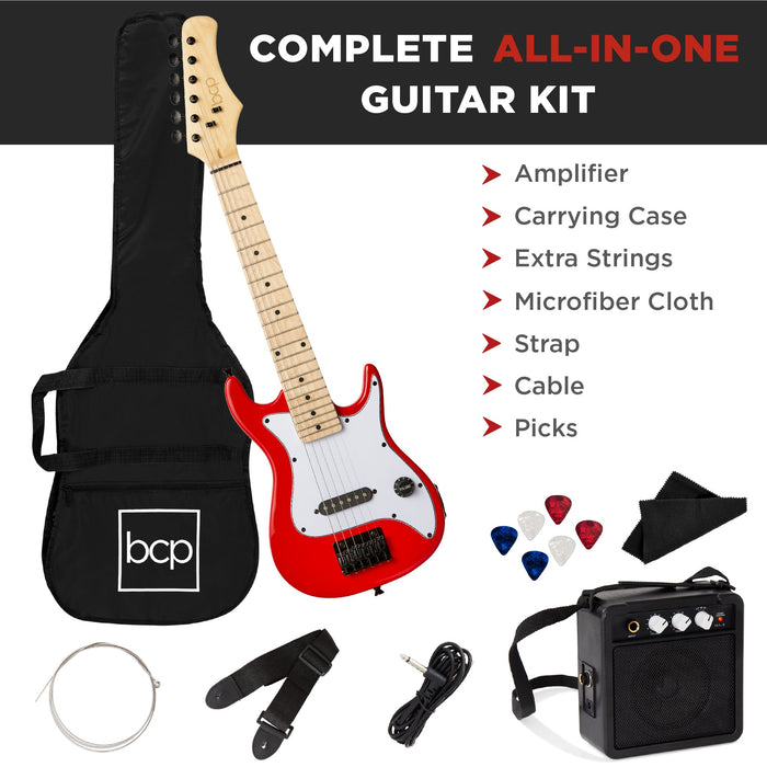 Kids Electric Guitar Beginner Starter Kit w/ 5W Amplifier - 30 in