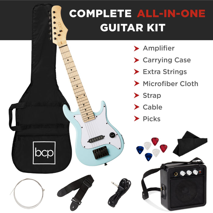 Kids Electric Guitar Beginner Starter Kit w/ 5W Amplifier - 30 in