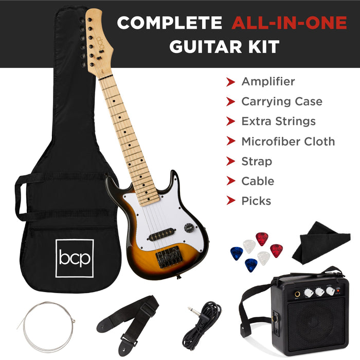 Kids Electric Guitar Beginner Starter Kit w/ 5W Amplifier - 30 in