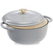 Cast-Iron Dutch Oven Kitchen Cookware w/ Enamel, Handles - 7.5qt