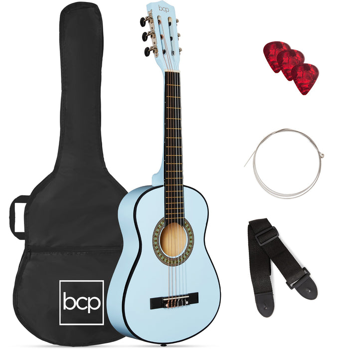 Kids Acoustic Guitar Beginner Starter Kit with Carrying Case - 30in