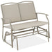 2-Person Patio Loveseat Swing Glider, Bench Rocker w/ Armrests