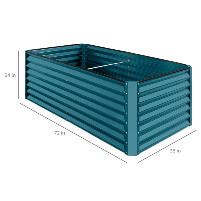 Jardinière surélevée en métal pour légumes, fleurs et herbes aromatiques - 6x3x2ft