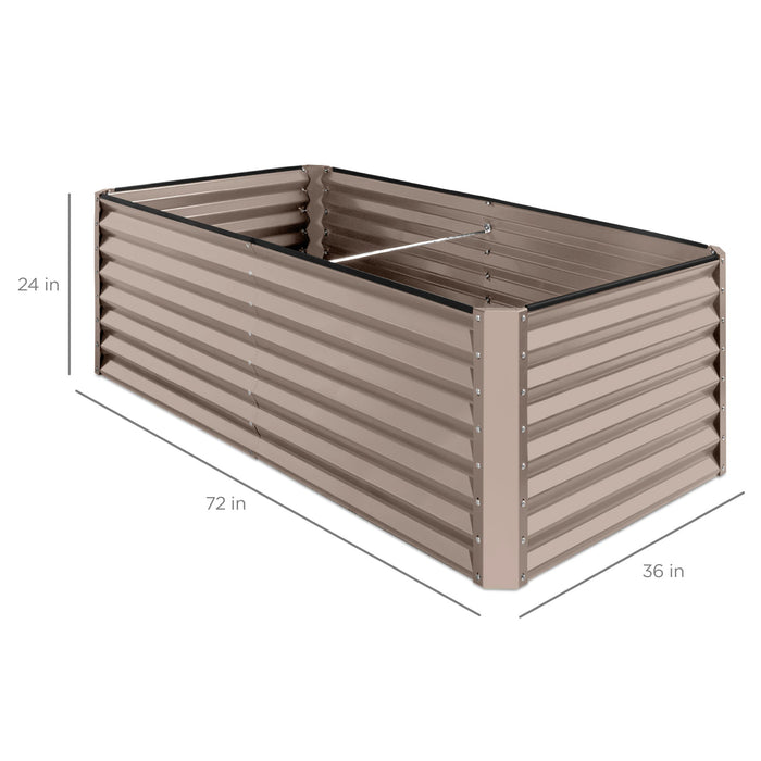 Jardinière surélevée en métal pour légumes, fleurs et herbes aromatiques - 6x3x2ft