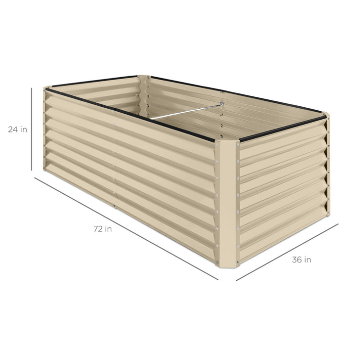 Jardinière surélevée en métal pour légumes, fleurs et herbes aromatiques - 6x3x2ft