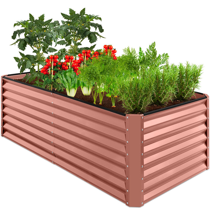 Outdoor Metal Raised Garden Bed for Vegetables, Flowers, Herbs - 6x3x2ft