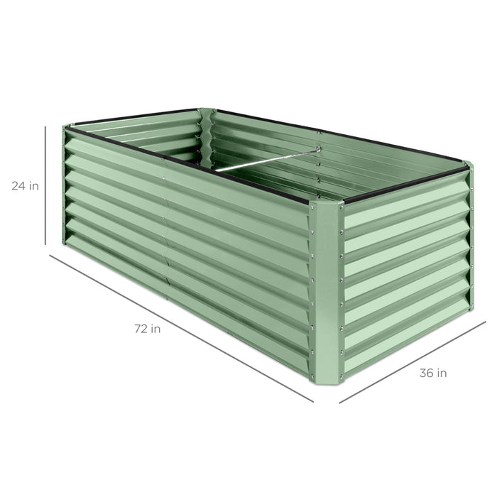 Jardinière surélevée en métal pour légumes, fleurs et herbes aromatiques - 6x3x2ft