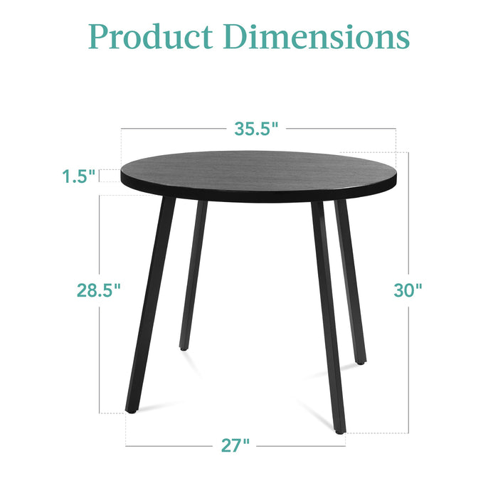 Best Choice Products Round Dining Table w/Steel Legs