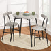 3-Piece Oval Dining Table Set, Small Kitchen Set w/ 2 Chairs