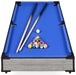 Tabletop Billiard Set, Pool Arcade Game Table w/ 2 Cues, Storage Bag - 40in