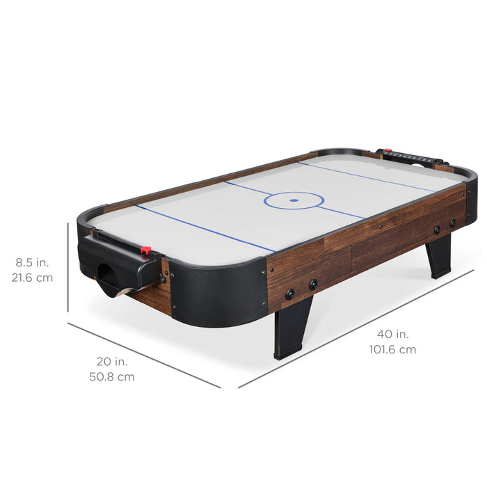 Table de jeu d'arcade Air Hockey avec 2 rondelles, 2 attaquants - 40 pouces