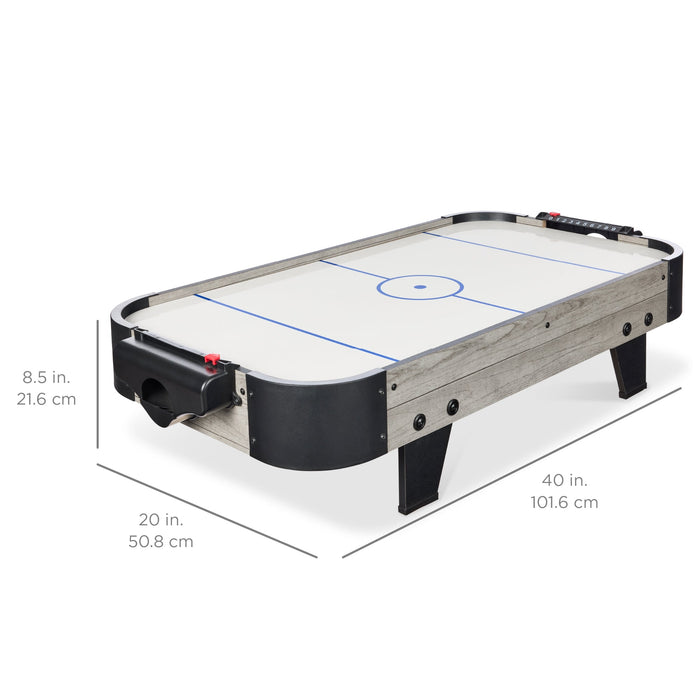 Table de jeu d'arcade Air Hockey avec 2 rondelles, 2 attaquants - 40 pouces