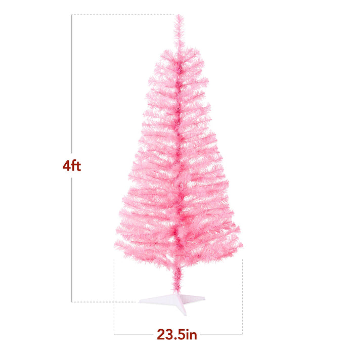 Prelit Colorful Mini Spruce Christmas Tree w/ LED Lights - 4ft