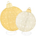 2pc Lighted Pop-Up Christmas Ornaments Decoration w/ 180 LED Lights, Stand