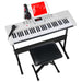 61-Key Beginners Electronic Keyboard Piano Set w/ 3 Modes, Microphone