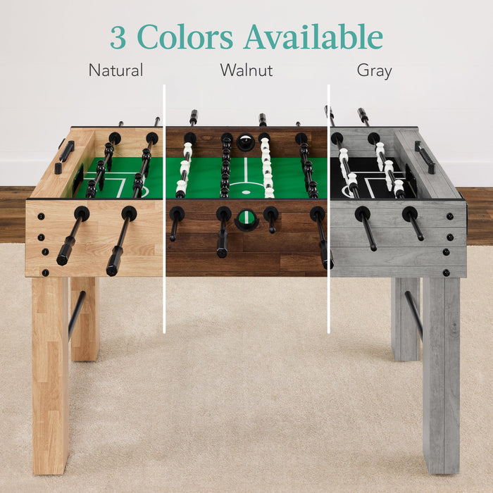 Large Full-Size Foosball Table w/ 2 Balls, 2 Cup Holders - 54in