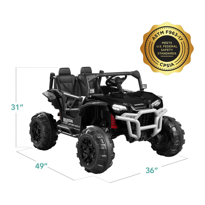 24V Kids Ride-On UTV Officially Licensed Honda Talon w/ Remote, LED Lights